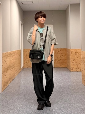「GERRY（ジェリー）のアイテム（バッグ）」を使った、j3t0u0さん（メンズ・174cm）の夏コーディネート
