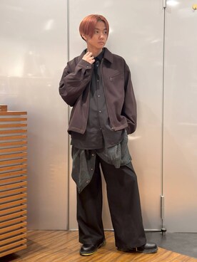 「アイテム（ブルゾン）」を使った、j3t0u0さん（メンズ・174cm・20代）の秋コーディネート