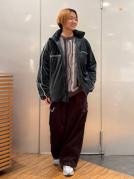 「RAGEBLUE（レイジブルー）のアイテム（ダウンジャケット/コート）」を使った、j3t0u0さん（メンズ・174cm）の冬コーディネート