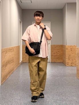 「BAYFLOW（ベイフロー）のアイテム（バッグ）」を使った、j3t0u0さん（メンズ・174cm）の春コーディネート