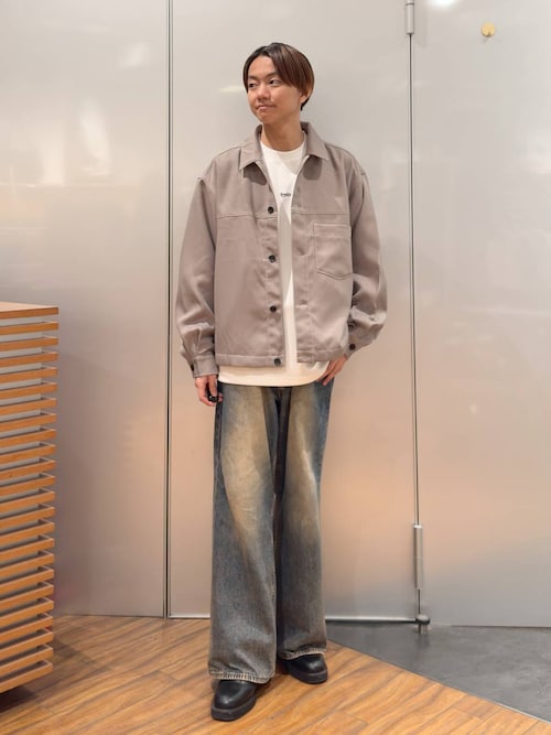 セール】ステッチオーバーサイズショートジャケット（ブルゾン