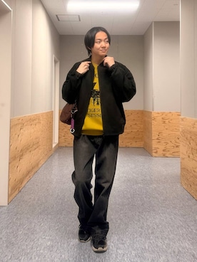 「BAYFLOW（ベイフロー）のアイテム」を使った、j3t0u0さん（メンズ・174cm）の冬コーディネート