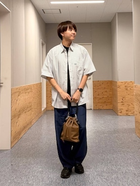 「BAYFLOW（ベイフロー）のアイテム」を使った、j3t0u0さん（メンズ・174cm）の夏コーディネート