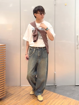 「アイテム（ウォレットチェーン）」を使った、j3t0u0さん（メンズ・174cm・20代）の夏コーディネート