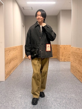 「BAYFLOW（ベイフロー）のアイテム」を使った、j3t0u0さん（メンズ・174cm）の冬コーディネート