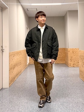 「BAYFLOW（ベイフロー）のアイテム」を使った、j3t0u0さん（メンズ・174cm）の春コーディネート