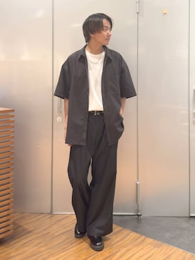 「アイテム（ドレスシューズ）」を使った、j3t0u0さん（メンズ・174cm）の夏コーディネート