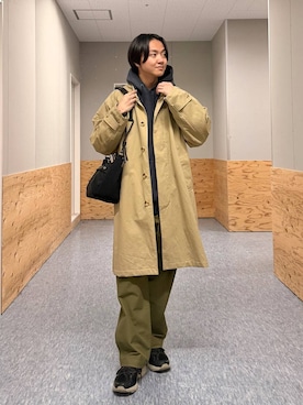 「BAYFLOW（ベイフロー）のアイテム」を使った、j3t0u0さん（メンズ・174cm）の冬コーディネート