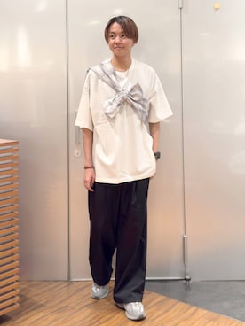 「RAGEBLUE（レイジブルー）のアイテム（チノパンツ）」を使った、j3t0u0さん（メンズ・174cm）の春コーディネート