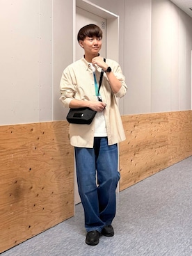 「BAYFLOW（ベイフロー）のアイテム（パンツ）」を使った、j3t0u0さん（メンズ・174cm）の春コーディネート