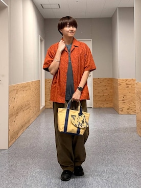 「BAYFLOW（ベイフロー）のアイテム」を使った、j3t0u0さん（メンズ・174cm）の夏コーディネート