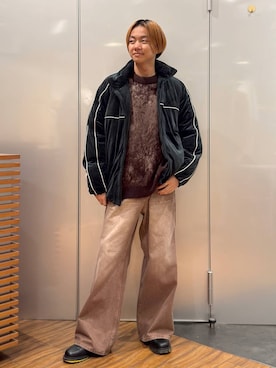 「RAGEBLUE（レイジブルー）のアイテム（ダウンジャケット/コート）」を使った、j3t0u0さん（メンズ・174cm）の冬コーディネート
