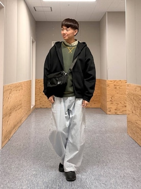 「GERRY（ジェリー）のアイテム」を使った、j3t0u0さん（メンズ・174cm）の冬コーディネート