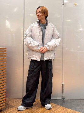「RAGEBLUE（レイジブルー）のアイテム（ダウンジャケット/コート）」を使った、j3t0u0さん（メンズ・174cm）の冬コーディネート