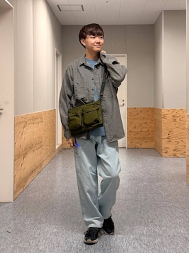 「Champion（チャンピオン）のアイテム」を使った、j3t0u0さん（メンズ・174cm）の春コーディネート