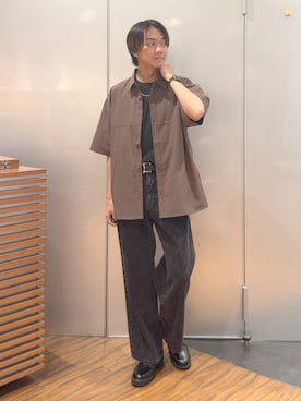 「アイテム（ドレスシューズ）」を使った、j3t0u0さん（メンズ・174cm）の夏コーディネート