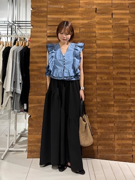 「RODE SKO（ロデスコ）のアイテム」を使った、nagisaさん（レディース・154cm）の夏コーディネート