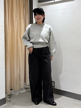 「骨格ストレート」｜「KBF（ケイビーエフ）のアイテム（ニット/セーター）」を使った、nagisaさん（レディース・154cm）の秋コーディネート