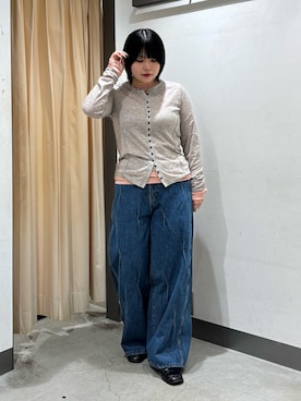 「KBF（ケイビーエフ）のアイテム（ローファー）」を使った、nagisaさん（レディース・154cm）の秋コーディネート