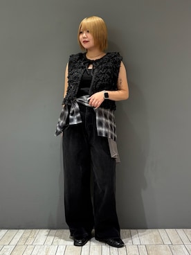 「骨格ストレート」｜「KBF（ケイビーエフ）のアイテム（ニット/セーター）」を使った、nagisaさん（レディース・154cm）の秋コーディネート