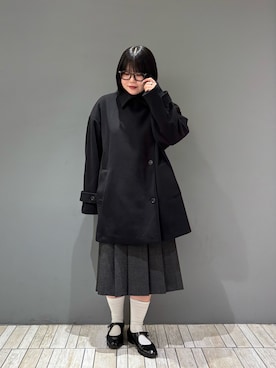 「アイテム（ローファー）」を使った、nagisaさん（レディース・154cm）の秋コーディネート