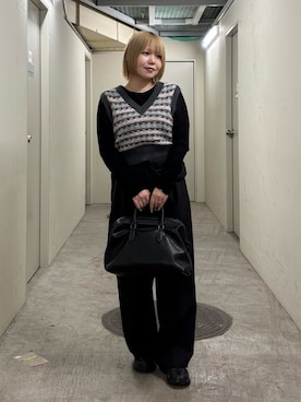 「アイテム（ボストンバッグ）」を使った、nagisaさん（レディース・154cm）の夏コーディネート