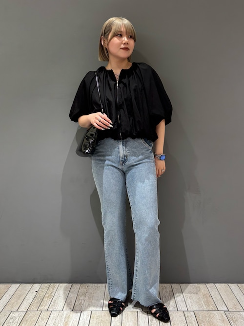 セール】『34サイズ/低身長向けも展開』ストレッチフレアデニム