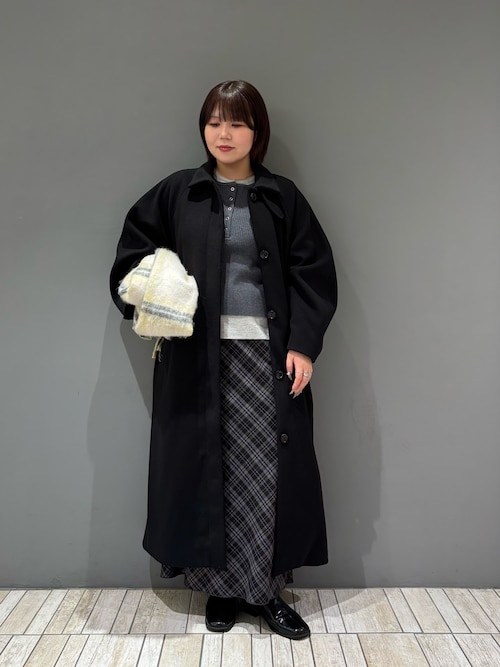 KBF レイヤードライクヘンリーニット レイヤードライクヘンリーニット（ニット/セーター）｜KBF