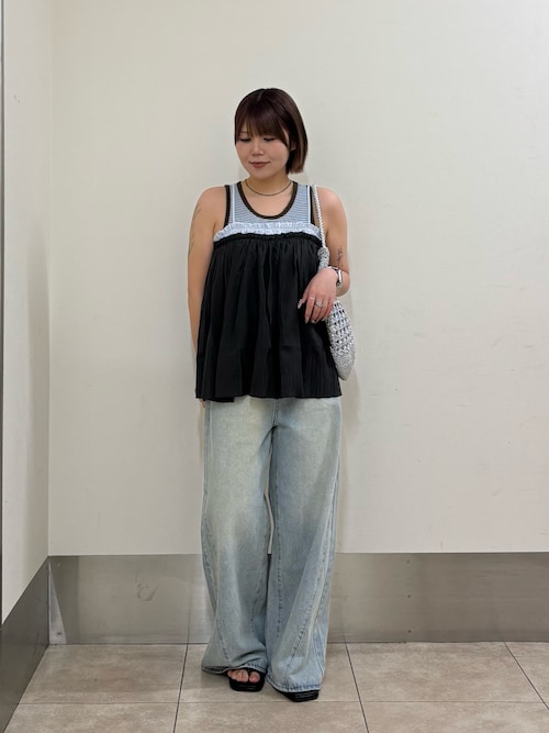 別注』Healthknit×SENSE OF PLACE ボーダータンクトップ（タンクトップ