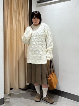 「アイテム（サンダル）」を使った、nagisaさん（レディース・154cm）の秋コーディネート