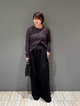 「SMELLY（スメリー）のステンレスランダムカラービーズネックレス（ネックレス、ブルー系）」を使った、nagisaさん（レディース・154cm）の春コーディネート