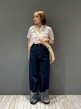 「OOFOS（ウーフォス）のアイテム」を使った、nagisaさん（骨格ストレート・レディース・154cm）の夏コーディネート