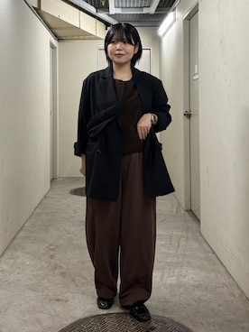 「アイテム（その他アウター）」を使った、nagisaさん（レディース・154cm）の秋コーディネート