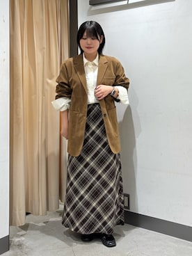 「アイテム（その他アウター）」を使った、nagisaさん（レディース・154cm）の秋コーディネート