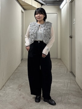 「KBF（ケイビーエフ）のアイテム」を使った、nagisaさん（レディース・154cm）の秋コーディネート