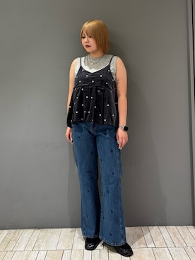 「アイテム（ローファー）」を使った、nagisaさん（レディース・154cm）の夏コーディネート
