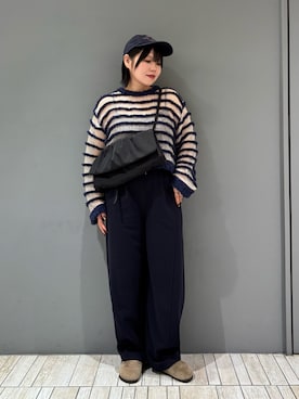 「アイテム（キャップ）」を使った、nagisaさん（レディース・154cm）の秋コーディネート
