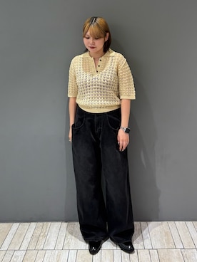 「骨格ストレート」｜「KBF（ケイビーエフ）のアイテム（ニット/セーター）」を使った、nagisaさん（レディース・154cm）の夏コーディネート