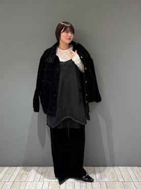 「KBF（ケイビーエフ）のアイテム（ブルゾン）」を使った、nagisaさん（レディース・154cm）の冬コーディネート