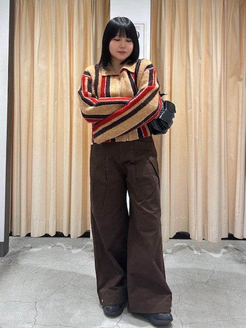 stein ストライプカーディガン セール】フロントZIPストライプカーディガン（カーディガン/ボレロ