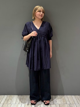「SMELLY（スメリー）のアイテム」を使った、nagisaさん（骨格ストレート・レディース・154cm）の春コーディネート
