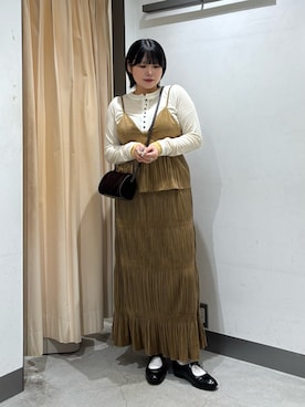 「アイテム（ワンピース/ドレス）」を使った、nagisaさん（レディース・154cm）の秋コーディネート