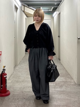 「アイテム（ボストンバッグ）」を使った、nagisaさん（レディース・154cm）の夏コーディネート