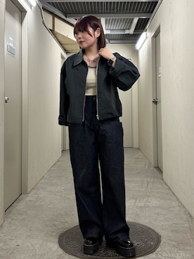 「KBF（ケイビーエフ）のアイテム（ジャケット/アウター）」を使った、nagisaさん（骨格ストレート・レディース・153cm）の春コーディネート