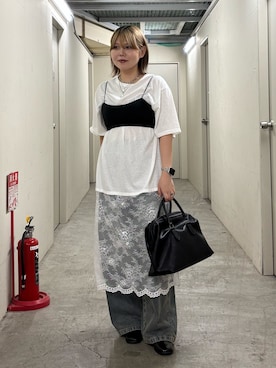 「アイテム（ブラジャー）」を使った、nagisaさん（レディース・154cm）の夏コーディネート
