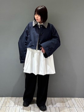 「KBF（ケイビーエフ）のアイテム（その他アウター）」を使った、nagisaさん（骨格ストレート・レディース・153cm）の冬コーディネート