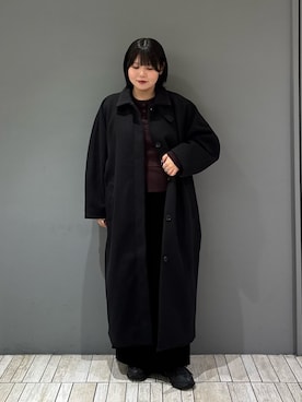 「アイテム（ステンカラーコート）」を使った、nagisaさん（レディース・154cm）の秋コーディネート