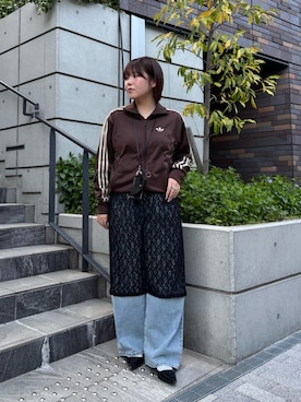 「KBF（ケイビーエフ）のアイテム（ジャケット/アウター）」を使った、nagisaさん（レディース・154cm）の春コーディネート