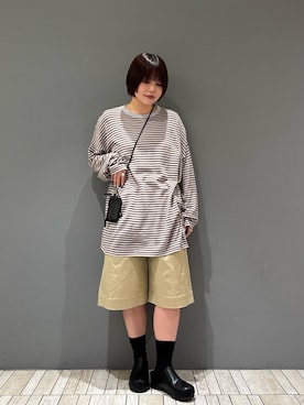 「KBF（ケイビーエフ）のアイテム（トップス）」を使った、nagisaさん（レディース・154cm）の春コーディネート