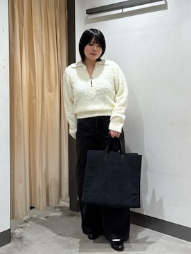 「アイテム（トートバッグ）」を使った、nagisaさん（レディース・154cm）の秋コーディネート